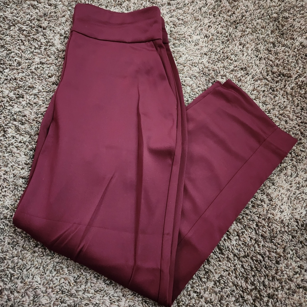 Express Super High Waisted Straight Ankle Pants